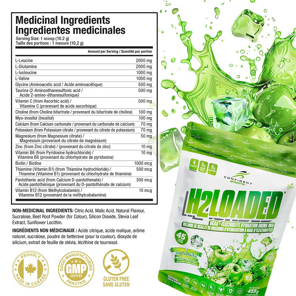 Confident Sports H2LOADED, 45 Servings