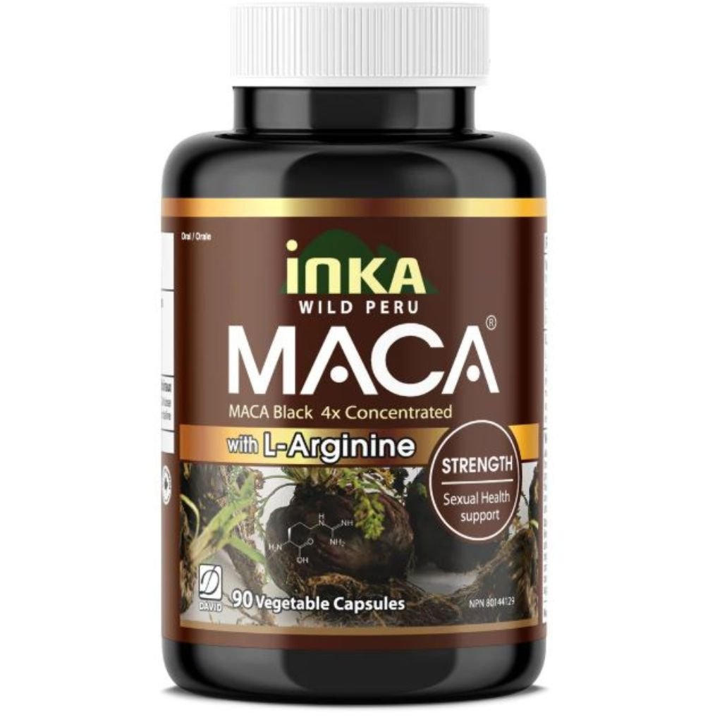 Inka Wild Peru MACA BLACK 4X w L-ARGININE, 90 VCaps