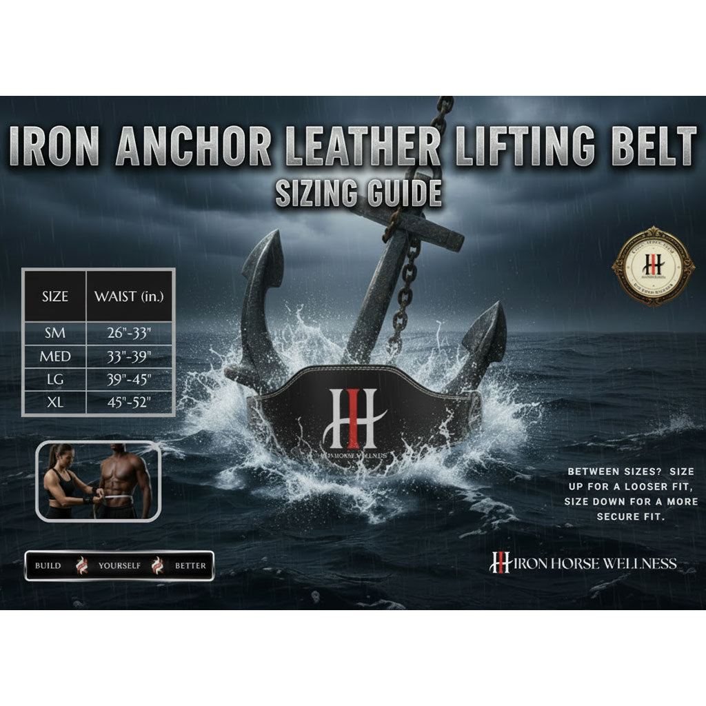 IronHorse Wellness IRON ANCHOR LEATHER LIFTING BELT
