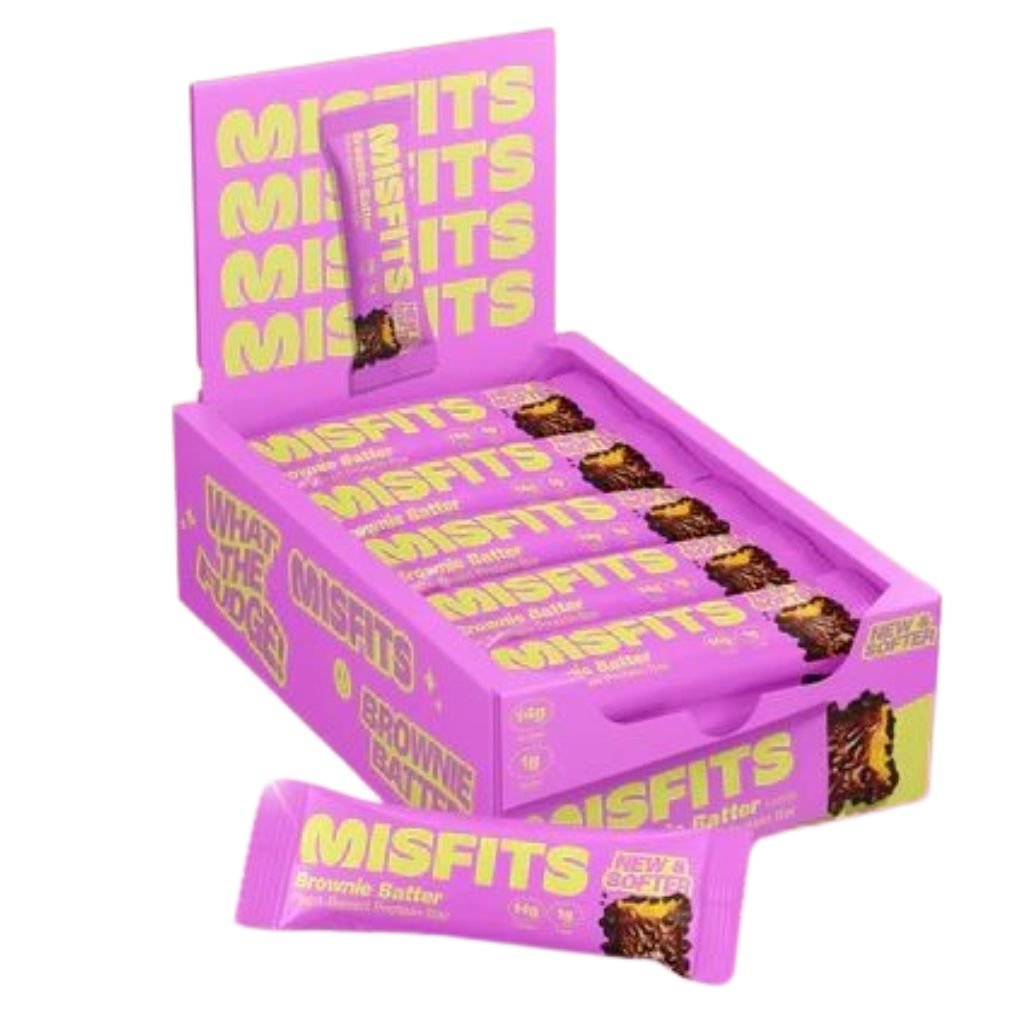 Misfits PLANT BASED PROTEIN BARS, 15 Bars/Box