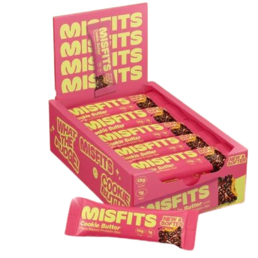 Misfits PLANT BASED PROTEIN BARS, 15 Bars/Box