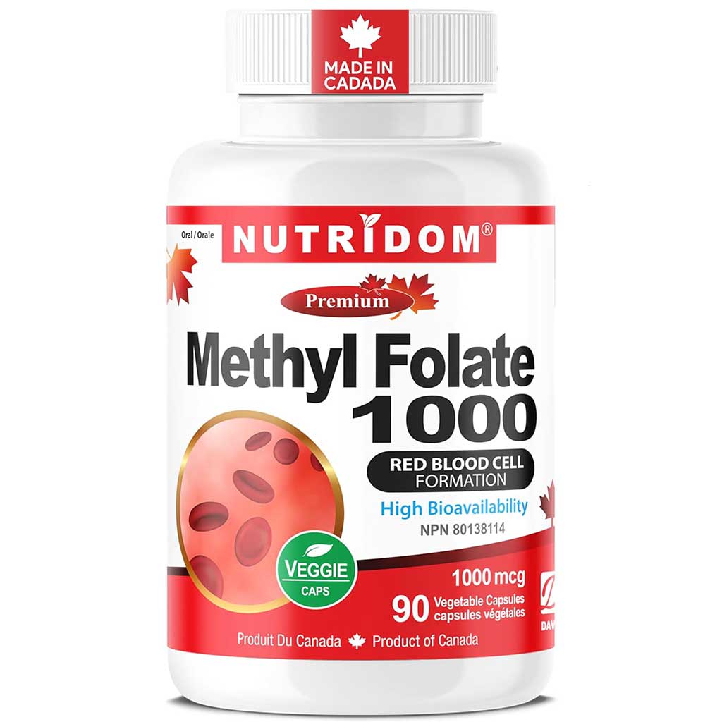 Nutridom METHYL FOLATE 1000, 90 VCaps