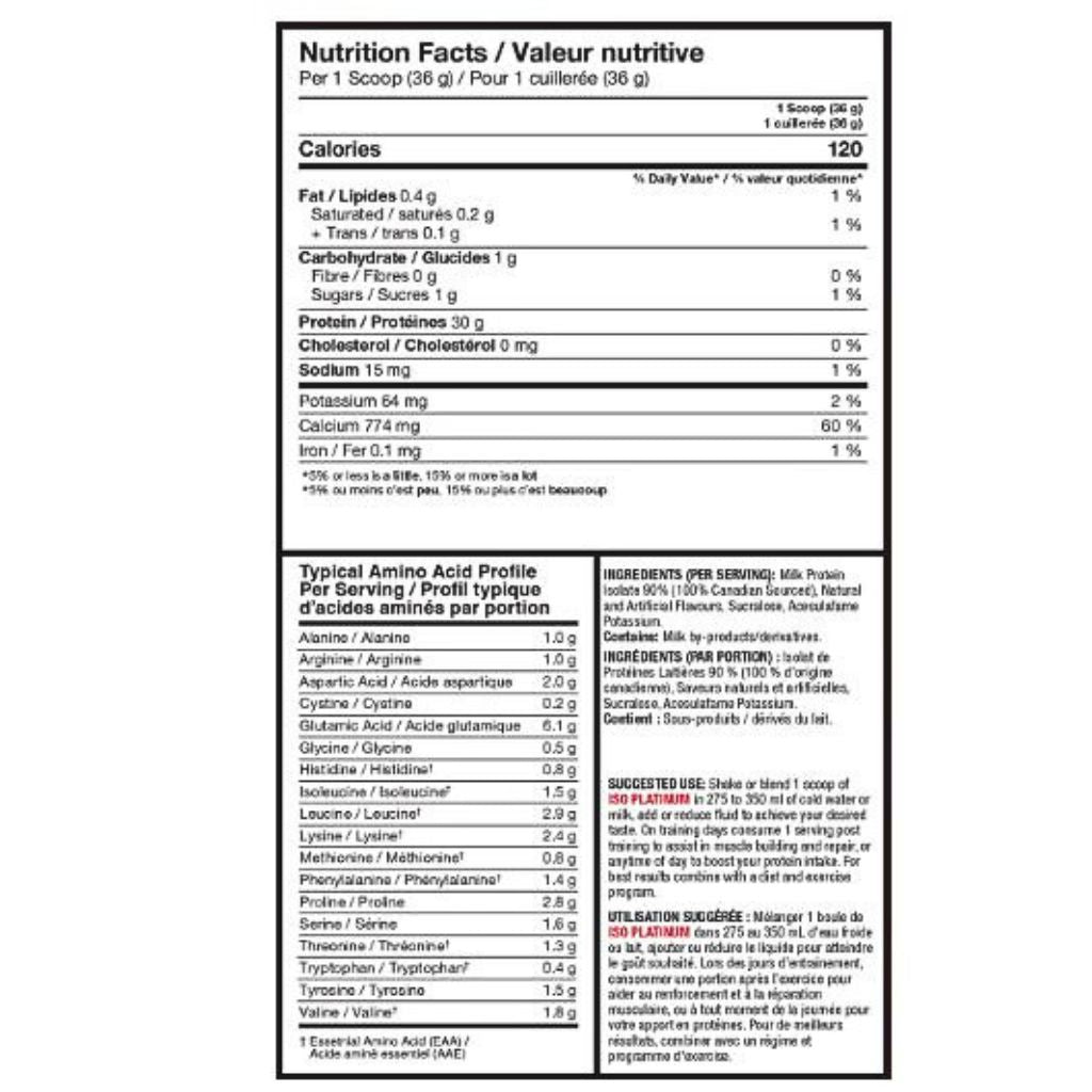 ProLine ISO PLATINUM ISOLATE PROTEIN, 4lb