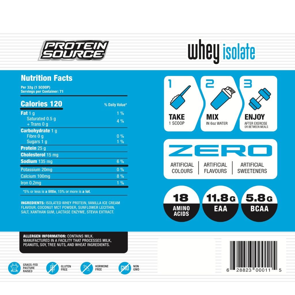 Protein Source ISOWHEY PROTEIN, 5lb
