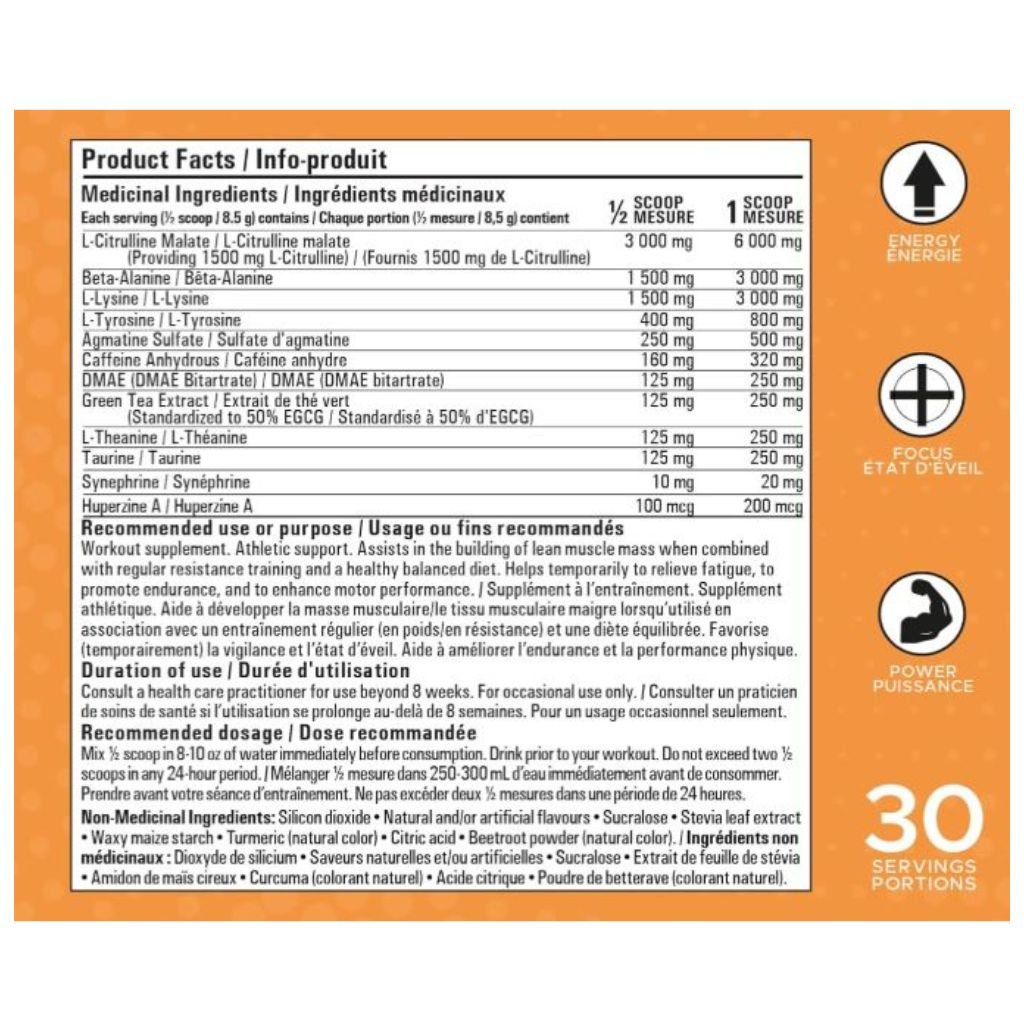 Revolution Nutrition TNT PRE-WORKOUT, 30 Servings