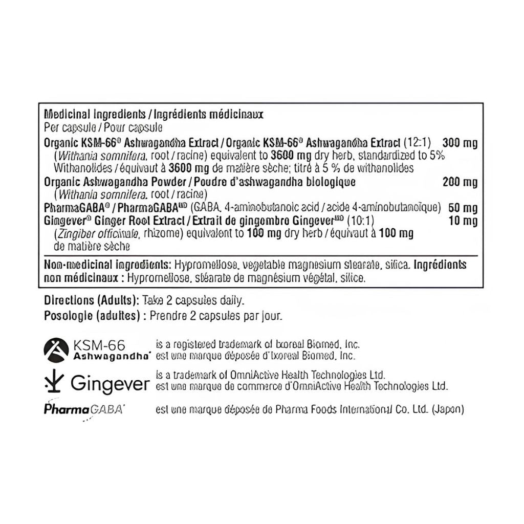 Youtheory ASHWAGANDHA+ WITH GABA, 60 VCaps