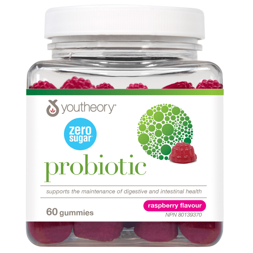 Youtheory PROBIOTIC ZERO SUGAR GUMMIES, 60 Gummies